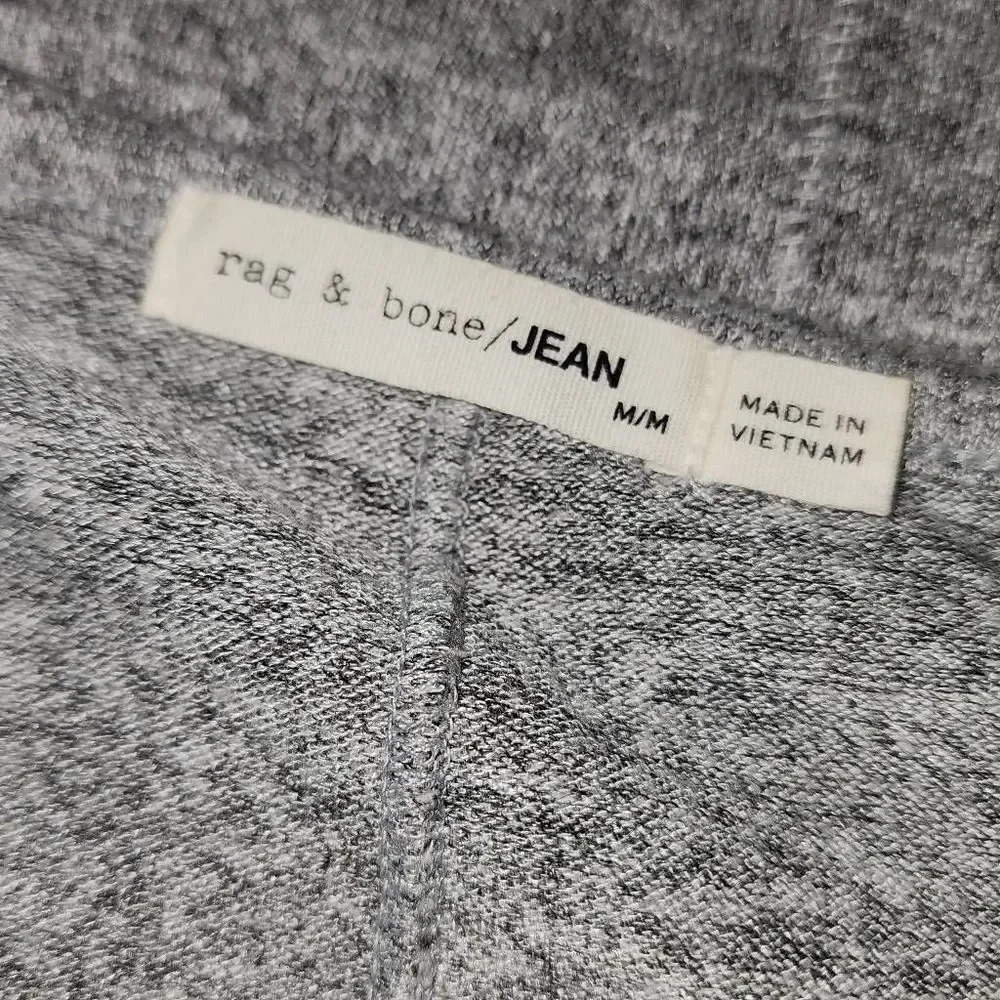 Rag & Bone/ Jean Womens Heathered Gray V Neck Sweater Medium - Picture 4 of 5